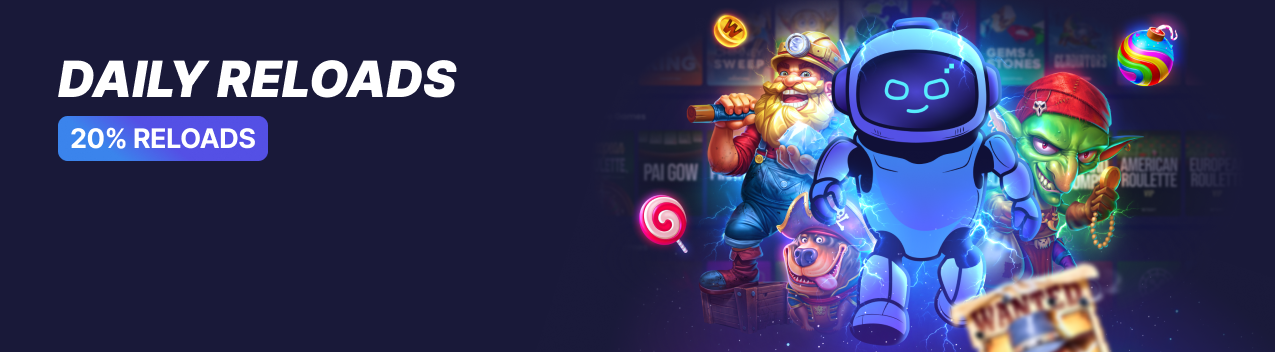 Reload Every Day – 20% Slot Bonus